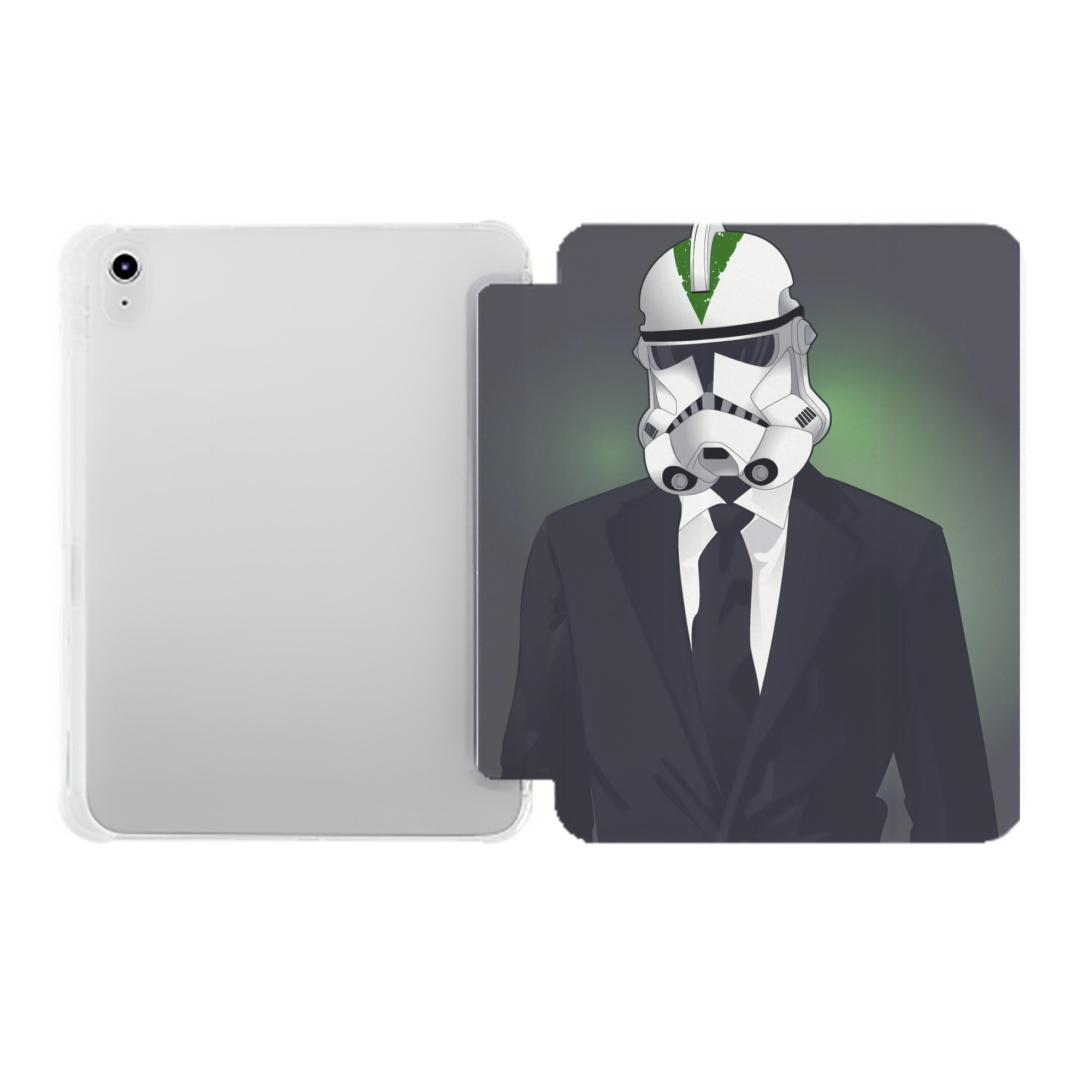 （画像用） スター・ウォーズ Star Wars IPad ケース ペン収納付き 三つ折りスタンド PUレザー×シリコン 対応機種9.5/10.5/10.9インチ